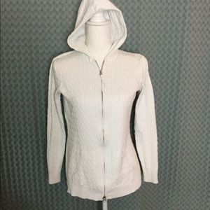 Mimi Maternity Cable Knit Full Zip Hoodie